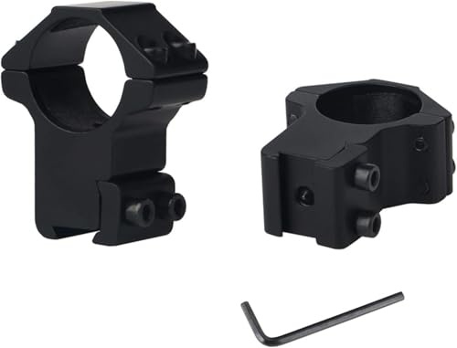 ToopMount Adattatore per Anelli di Montaggio con Profilo ad Anello da 25,4 mm con Guida da 11 mm per Tessitore/Picatinny per la Caccia Airsoft