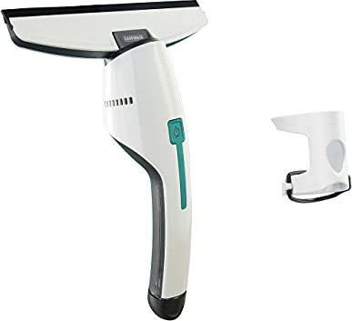 Leifheit Set Lavavetri elettrico Nemo, Tergivetro professionale 45 min con 1 carica, tira acqua da doccia, adattatore aggancio manico, estensibile