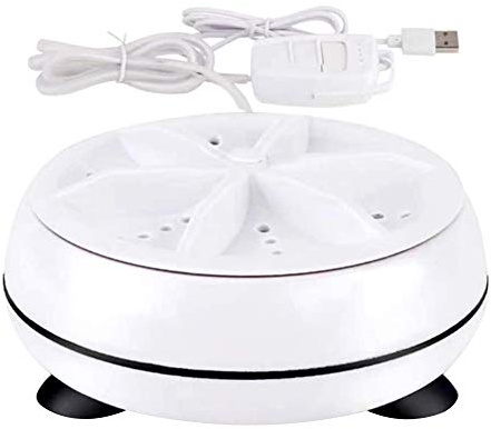 Uposao Portable Ultrasonic Turbo Washing Machine Mini USB Travel Washer Automatic Spin Cycle Washer Personal Laundry for Home Business Trip RV