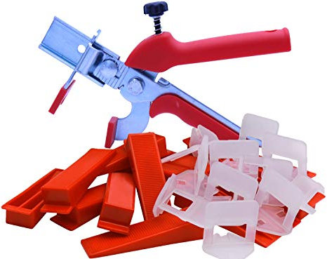 Bauhandel24 set aiuto posa piastrelle 3 mm sistema livellamento 201 pezzi cunei per piastrelle fissaggio piastrelle distanziatore attrezzi piastrellista livellatori per piastrelle pareti pavimenti