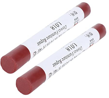 Cyrank Wood Repair Filler Sticks, 2pcs Furniture Paint Floor Repair Crayon Scratch Patch Paint Pen Wood Composite Repairing Material for Scratches Holes Floor Laminate(#10)
