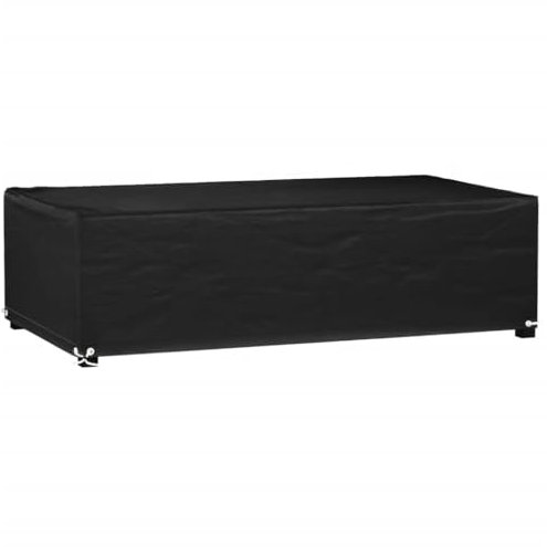 vidaXL Funda para Muebles de Jardín con 8 Ojales, Cubierta de Sofá Mesa Exterior, Funda Protectora Resistente al Agua Anti-UV, Rectangular PE