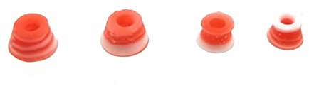 SPITBOARDS Fingerboard Swirl Bushings Duro Series 78A röd-vit