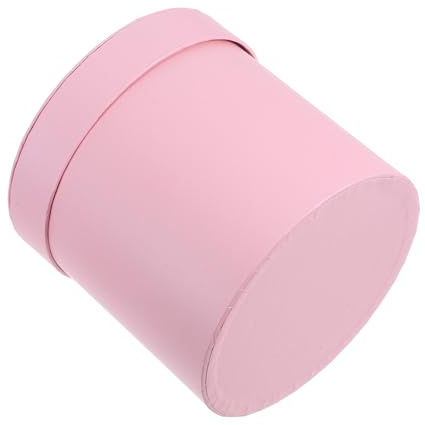 HOMSFOU Runder Blumenkasten Aus Rosa Blumenarrangement-box Zylindrische Geschenksbox Für Blumensträuße Für Hochzeiten Geburtstage Und Veranstaltungen Blumeneimer Für Florale Präsentation