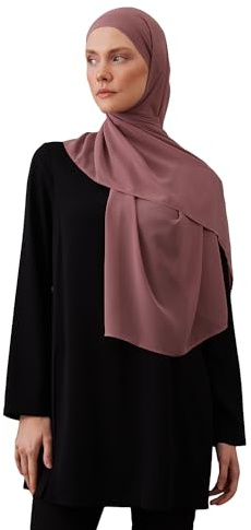 Instant Chiffon Hijab | Mit Eingenähtem Bone – Praktischer und Komfortabler Hijab für Frauen