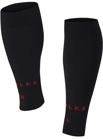FALKE herr Kompressionsärmar RU Compression Tube M Tb funktionellt garn andas snabbtorkande 1 par, Svart Black-Mix 3010 - Omkrets vader W4, CALF 4
