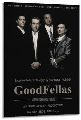 suumyo Goodfellas Filmposter, Raumdekoration, ästhetisches Poster, künstlerisches Poster für Schlafzimmer, Wohnzimmer, Wände, 30 x 45 cm, Rahmenstil