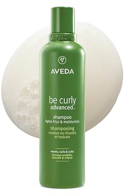 Aveda Be Curly Advanced Shampoo | Moisturizing Shampoo for Curly, Coily, Wavy Hair | Gently Cleanses, Removes Build Up | Fights Frizz | Sulfate Free, Silicone Free | 94% Naturally Derived*, 8.5 Fl Oz