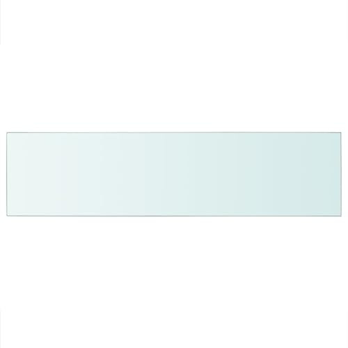 Ailgely Glasboden Glasscheibe Glasplatte, Glasregal Glasablage Wandregal Glas Bad-Regal Glas Badezimmer Regal Badablage Ablageregal für Glasregal Transparent 100 cm x 25 cm