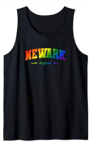 Newark Design College New Jersey LGBTQAI+ rainbow Camiseta sin Mangas