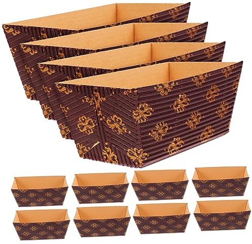 COLLBATH 25stücke Papierbrotbackformen Einweg-papierförmchen Zum Backen Von Brot Kuchenform Aus Papier Für Chiffonkuchen Und Desserts
