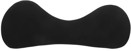 BUGUUYO Auto Kissen Unterstützt Sitzen Rückenkissen Für Stuhl Unterstützung Cool Zurück Chaiselongue Entlüften Gel Stützkissen Für Autositze Rückenlehnenstütze Schwenken Maskentuch Black