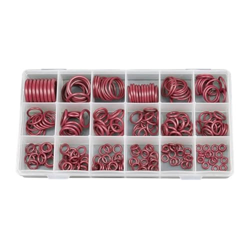 O-Ring-Sortiment Gummi-O-Ring-Set Dichtungssatz for A/C Kfz-Klimaanlagendichtungen R134a R12 Hydraulisch Mechanisch
