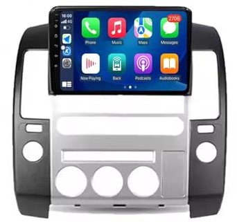 Autoradio Android da 9 per Nissan Pathfinder R51 2004-2009, Bluetooth, navigazione GPS, CarPlay, WiFi, USB, FM, telecamera posteriore, 1G+32G, impianto stereo