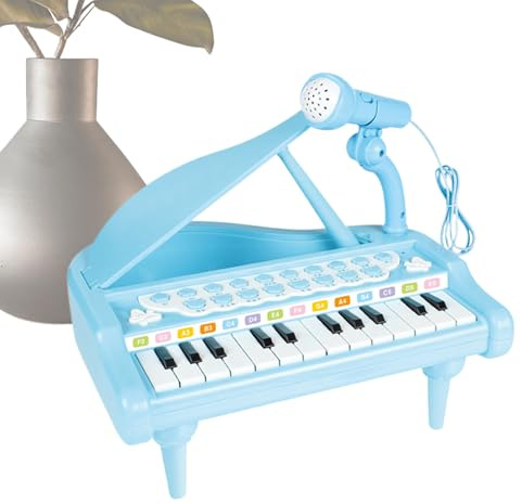 Pianoforte a Tastiera per Piccoli - Strumenti Interattivi Ed Educativi Per La Musica - Tastiera di Pianoforte con Microfono Incluso per Ragazzi,Per Ragazzi Bambini Compleanno Natale Capodanno Prescola