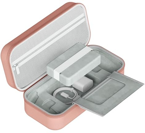 Fabater Custodia da Trasporto per ROG Ally X, Borsa da Viaggio Rigida Console per PC da Gioco con Custodia in Rete, Protettiva per Console di Gioco Portatile e Accessori (PINK)
