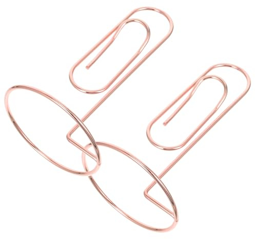 Alipis Goldfarbener Metall Notizhalter 130mm 2 Stück Jumbo Büroklammern für Schreibtisch Multifunktionale Karten und Fotohalter Tischnummernhalter für Büro und Events