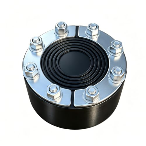 Guarnizione ad anello per parete da 120 mm, adatta per tubi e cavi con diametro da 0 a 75 mm, guarnizione universale per tubi e cavi