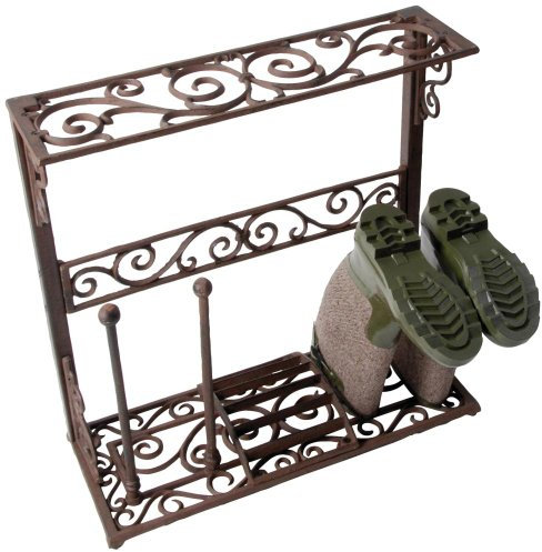 Fallen Fruits Klein Stiefelständer aus Gusseisen – Braun