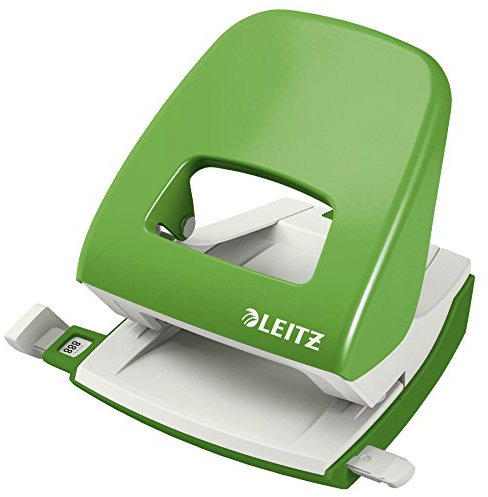 Leitz Hole Punch, 30 Sheets, Guide Bar with Format Markings, Metal, NeXXt Range, 50080050 - Light Green