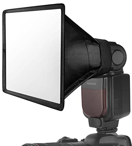 NEEWER Flash Diffuser Light Softbox 15cm x 12,5cm, Universale, Pieghevole con Custodia Compatibile con Canon Nikon Sony Godox Yongnuo NEEWER Speedlight