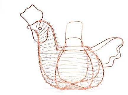 Copper Wire Hen Egg Bowl 34cm Strong