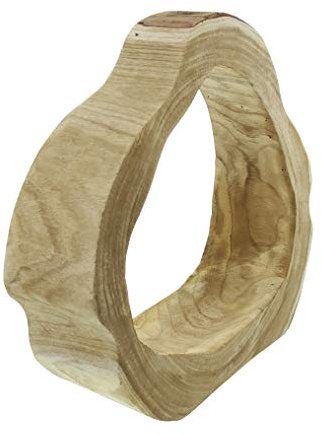 Dekoleidenschaft Deko-Objekt Artwork aus Holz, Unikat, Holzdeko, Skulptur, extravagte Dekoschale, Baumscheibe, Rindenscheibe hohl