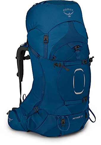 Osprey Aether 65 Trekkingrucksack für Männer Deep Water Blue - L/XL