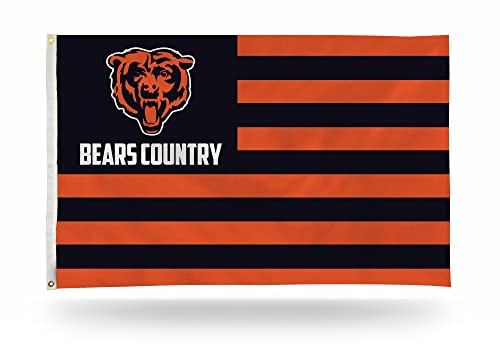 NFL Rico Industries Chicago Bears Country 3' x 5' Banner Flag 3' x 5' Banner Flag Single Sided - Indoor or Outdoor - Home Décor
