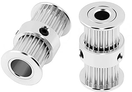 XinYuan Zahnrad 2 stücke 1 pc. GT2. Timing-Riemenscheibe doppelte Rundeköpfe 20 Zähne Bohrung 5mm 3D-Druckerteile 20 Zahnradgetriebe für Synchrongurt Gang (Größe : 2pcs 8mm)