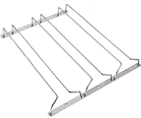 SYLJ Supporto Porta Bicchieri Vino, Portabicchieri in Acciaio Inox, Porta Bicchieri Sospeso,con Viti, Under Cabinet Calici Porta Bicchiere da Vino (Size : 35x33.5cm(13.8x13.2in))