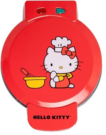 Uncanny Brands Hello Kitty - Waffles para hacer gofres de Hello Kitty - Aparato de cocina