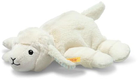 Steiff Kuscheltier Floppy Linda Lamm, Süßes Stofftier, Jungen, Mädchen & Babys ab 0 Monaten, Friends, Plüschtier 20 cm, Weiß, 242601