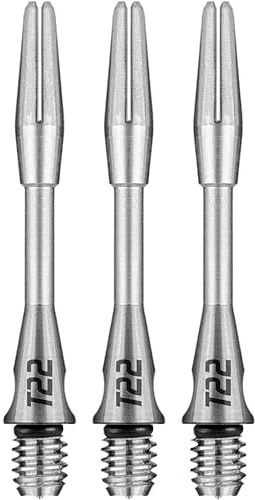 Bull's Spine Shafts | Titanium Small - Zwischenlänge -Medium | Premium Dart Schäfte für verbessertes Spiel