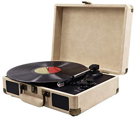 Giradischi Retro, Giradischi Retro Fonografo Disco in Vinile Giradischi elettromeccanico Giradischi a Valigia