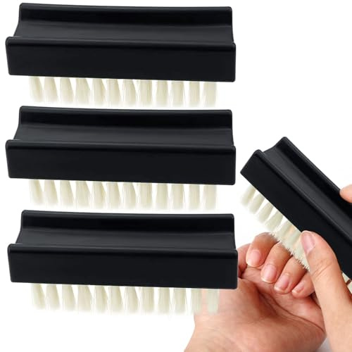 3PCS Hand Nail Brushes, Plastic Fingernail Cleaning Brushes Fingernail Scrubber Brush Nylon Firm Stiff Scrub Bristles Nail Scrubber Brushes for Men Women Mechanics Gardeners Scrubbing Fingers Foot