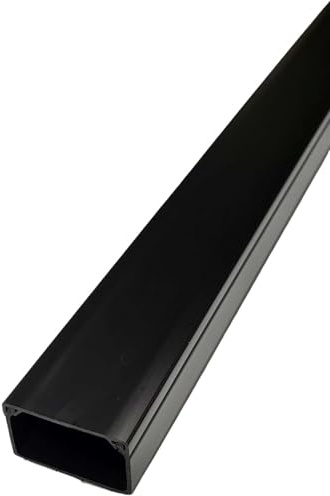 10m Kabelkanal zum Schrauben 60x40mm schwarz