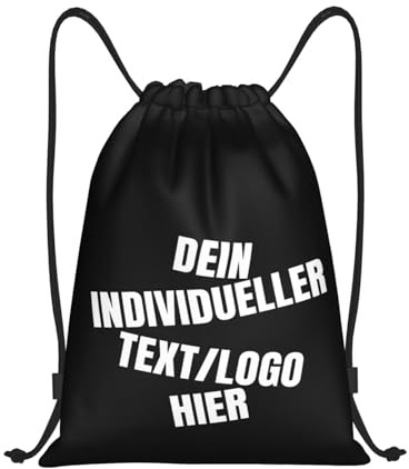 Tingwei Personalisiertes rucksack Turnbeutel mit Kordelzug mit Foto/Logo/Text, personalisierte Sporttasche, Sportbeutel für Herren und Damen,wasserdicht Turnbeutel, Schwimmtasche,Sport