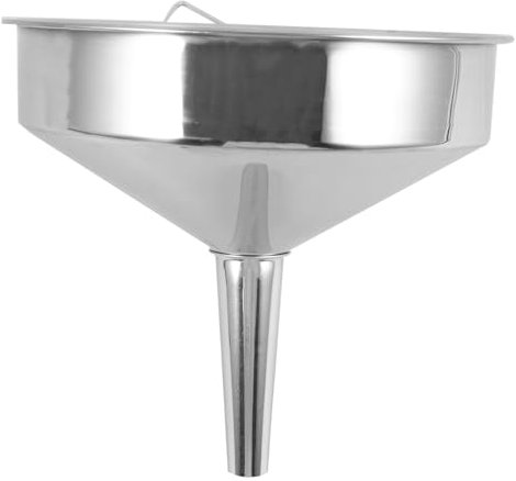 GARVALON Embudo De Aceite De Acero Inoxidable Grueso 16 Cm Embudo Para Automóvil Uso Automotriz Repostaje Rápido Para Motor y Transmisión