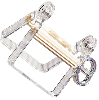 OATIPHO Exprimidor Gran Resistencia y Facilidad de Uso de Pasta de Dientes de Plástico Pet y Abs Clip Exprimidor Hogar para Tubo Blanco