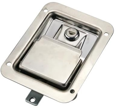 Serratura piatta in acciaio inossidabile 304 con serratura quadrata, serratura for porta dell'armadio a tre punti, 1 pezzo