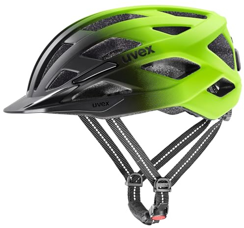 uvex urban Explorer Fahrradhelm, Black-neon Yellow matt, 56-60 cm | mit Plug-in LED nachrüstbar - individuelle Größenanpassung - reflektierende Elemente