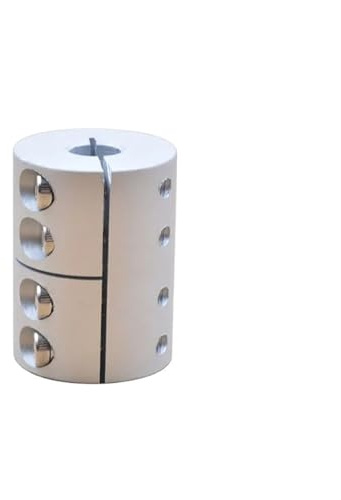 ELILANEY Connecteur de moteur de coupleur d'arbre de Machine de gravure en aluminium, diamètre de couplage rigide de serrage 30mm longueur 40mm 1 pièces Arbre réglable(12mm to 12mm)