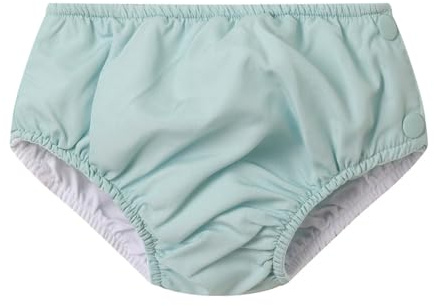 Monnëka Pannolino da Bagno | Riutilizzabile ed Ecologico UPF 50+ | Asciugatura Rapida e Adattamento Comodo, Motivi Colorati Unisex | Ideale per Spiaggia e Piscina | Blues & Beyond 6 a 12 mesi