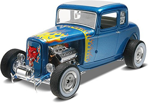 Revell Modellbausatz 1932 Ford 5 Window Coupe I Maßstab 1:25 I Detailliertes Automodell I Ideal für Modellbau-Enthusiasten I Unlackiert für kreative Gestaltung