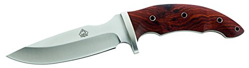 Puma TEC Messer Gürtelmesser Tengwood Griffschalen Länge geöffnet: 24.7cm, grau, M