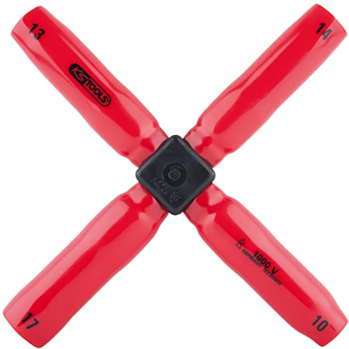 KS Tools 117.1720 Chiave a croce con isolamento protettivo, 10x13x14x17mm