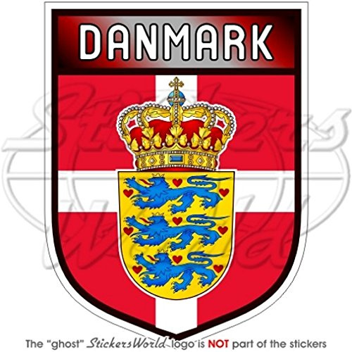 StickersWorld Dänemark 100 mm Vinyl-Aufkleber für Stoßstange, Aufkleber
