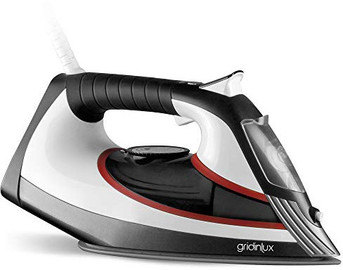 gridinlux® | Plancha Ropa Iron Lux 3000 | Base cerámica | Salida Vapor 45 g/min | Golpe Vapor 700 MG | Protección Anti sobrecalentamiento | Anti-Goteo | Anti-Cal