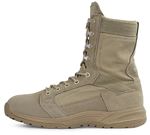 QUNLON Botas Tacticas Hombre, Botas Militares Transpirables para Hombre, Zapatos de Patrulla Duraderos y Cómodos, Botas de Senderismo Ligeras para Caminar Modelo831
